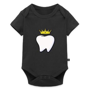 dents dents dentiste - Body à manches courtes Premium Bébé - noir - Devant