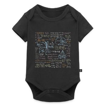 Funny math formula - Baby Premium short-sleeve bodysuit - black - Front