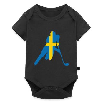 Hockey suédois - Body à manches courtes Premium Bébé - noir - Devant