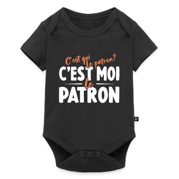 C'est Qui Le Patron C'est Moi Le Patron - Body à manches courtes Premium Bébé - noir - Devant