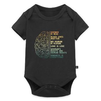 Science Vie humaine Amour Femmes Droits - Body à manches courtes Premium Bébé - noir - Devant