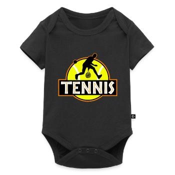 Tennis Tennis ball Tennis player - Baby Premium short-sleeve bodysuit - black - Front