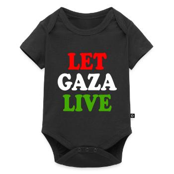 Let gaza live - Baby Premium short-sleeve bodysuit - black - Front