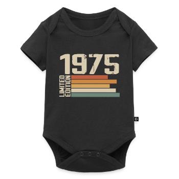 1975 Vintage - Retro 1975 Birthday Gift 1975 - Baby Premium short-sleeve bodysuit - black - Front