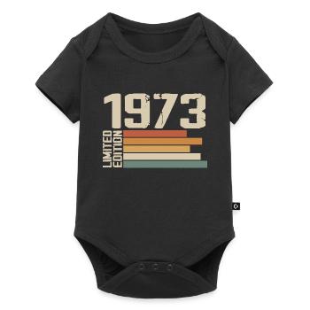 1973 Vintage - Retro 1973 Geburtstagsgeschenk 1973 - Baby Premium Kurzarmbody - Schwarz - Vorne
