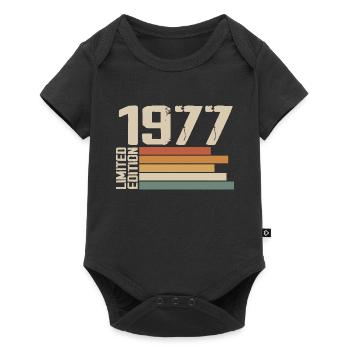 1977 Vintage - Retro 1977 Birthday Gift 1977 - Baby Premium short-sleeve bodysuit - black - Front