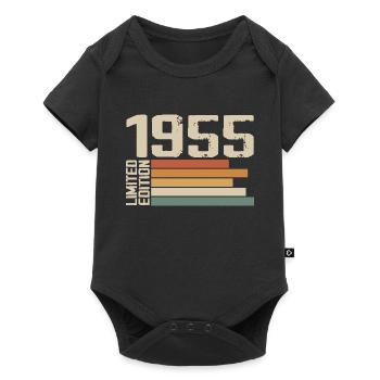 1955 Vintage - Retro 1955 Birthday Gift 1955 - Baby Premium short-sleeve bodysuit - black - Front