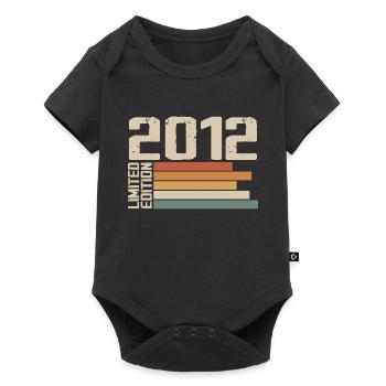 2012 Vintage - Retro 2012 Jubiläumsgeschenk 2012 - Baby Premium Kurzarmbody - Schwarz - Vorne