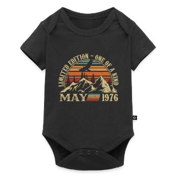 legends born in May 1976 birthday May 1976 - Baby Premium short-sleeve bodysuit - black - Front