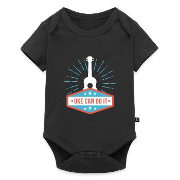 Drôle cadeau ukulélé guitare guitare mandoline - Body à manches courtes Premium Bébé - noir - Devant