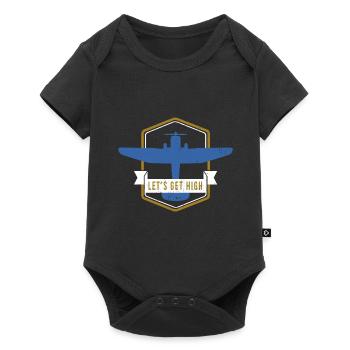 Pilot Aviator Aviator Jetpilot Gift - Baby Premium short-sleeve bodysuit - black - Front