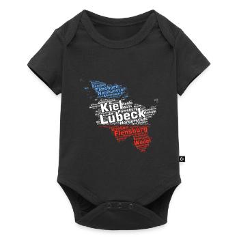Etat Schleswig-Holstein Villes et communes - Body à manches courtes Premium Bébé - noir - Devant