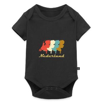 Nederland Pays-Bas cadeau - Body à manches courtes Premium Bébé - noir - Devant