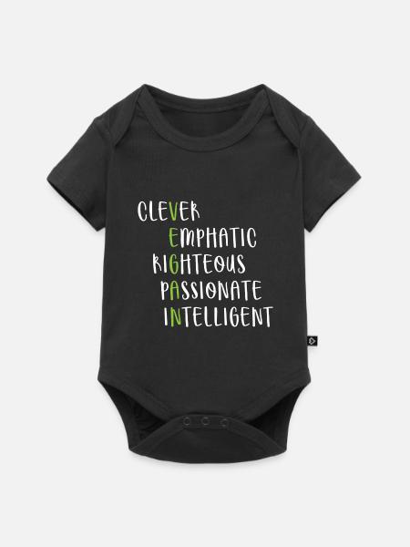 Veganer Lebensstil Spruch Geschenk - Baby Premium Kurzarmbody - Schwarz