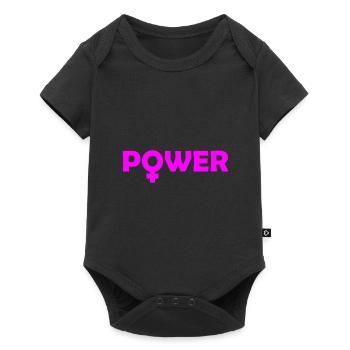 Cadeau de féminisme de puissance - Body à manches courtes Premium Bébé - noir - Devant