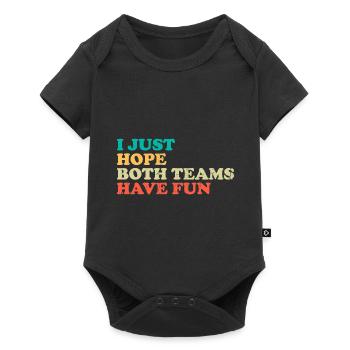 I just hope both teams have fun gift - Baby Premium short-sleeve bodysuit - black - Front