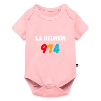 THE MEETING 974 - Baby Premium short-sleeve bodysuit - rose - Front