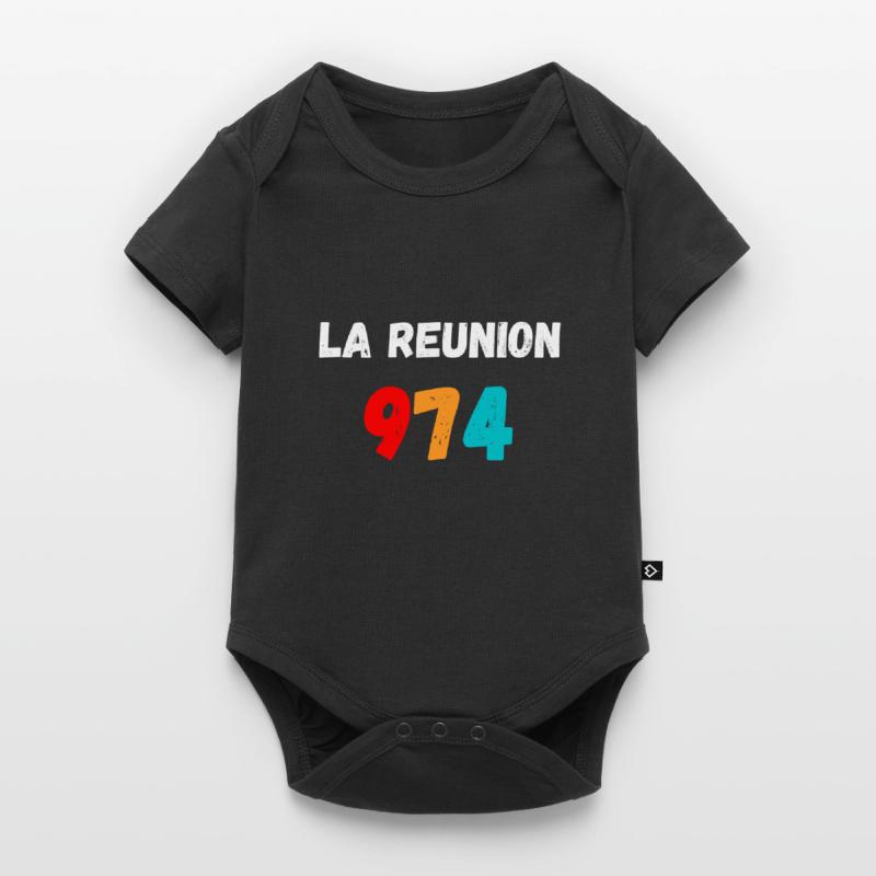 LA REUNIÓN 974 Body de manga corta para bebés Premium 