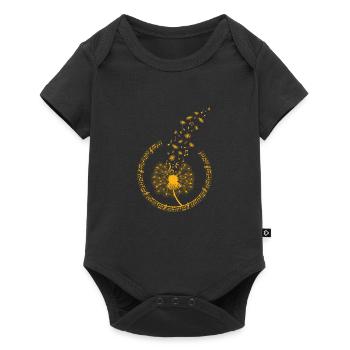 Fleurs Musique et pissens chansons pour l’été - Body à manches courtes Premium Bébé - noir - Devant