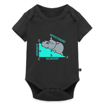 Hippoténuse math maths professeur de mathématiques blague - Body à manches courtes Premium Bébé - noir - Devant