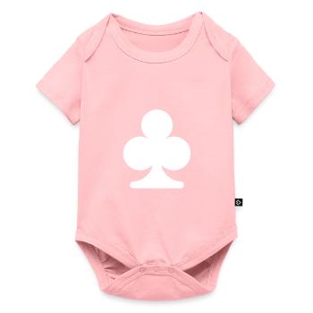Trèfle Jeu de Carte - Body à manches courtes Premium Bébé - rose - Devant