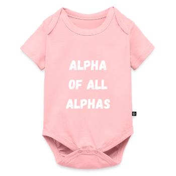 ALPHA OF ALL ALPHAS - Body à manches courtes Premium Bébé - rose - Devant