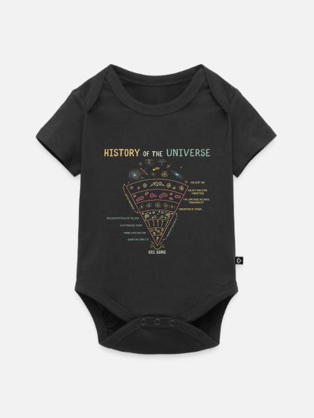 Geschichte des Universums Astrophysik - Baby Premium Kurzarmbody - Schwarz