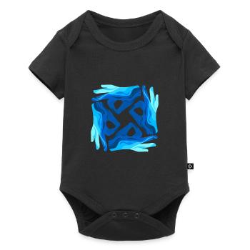 Signes de plongée symbole art plongeur cadeau - Body à manches courtes Premium Bébé - noir - Devant
