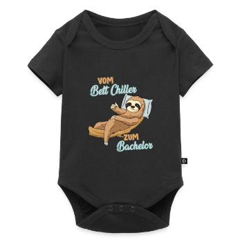 Bachelor Geschenk Spruch - Baby Premium Kurzarmbody - Schwarz - Vorne