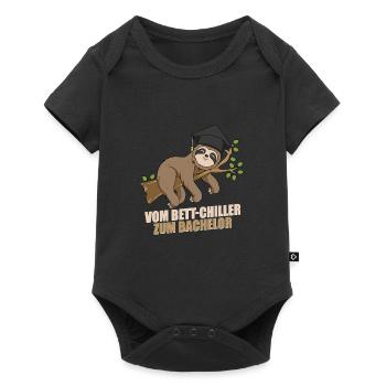 Bett-Chiller zum Bachelor 2021 Abschluss Spruch - Baby Premium Kurzarmbody - Schwarz - Vorne