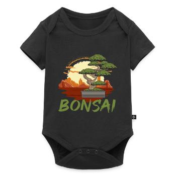 Bonsaïs japonais - Body à manches courtes Premium Bébé - noir - Devant