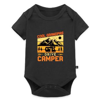 Cool Grandpas Drive Motorhome Motorhome Gift - Baby Premium short-sleeve bodysuit - black - Front