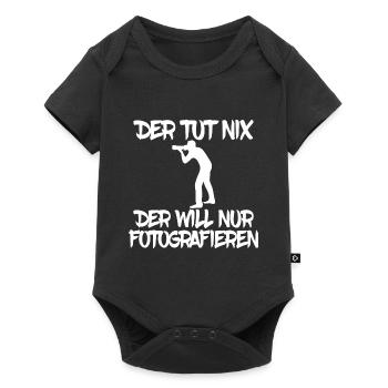 der tut nix der will nur fotografieren fotografie - Baby Premium Kurzarmbody - Schwarz - Vorne