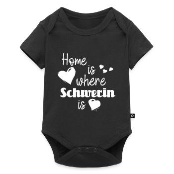 Zuhause in Schwerin - Home is where Schwerin is - Baby Premium Kurzarmbody - Schwarz - Vorne