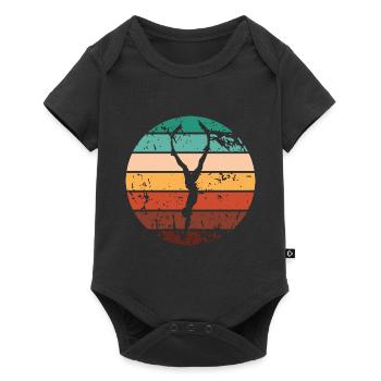 Scuba diving with a breath snorkeling - Baby Premium short-sleeve bodysuit - black - Front