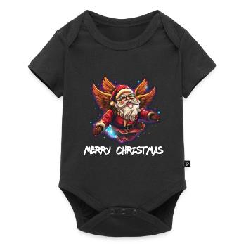 Weihnachtsmann, Ugly Christmas - Baby Premium Kurzarmbody - Schwarz - Vorne