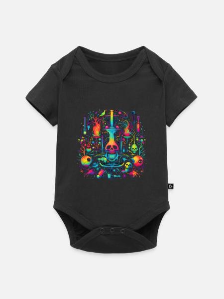 Wissenschaftliche Illustration - Baby Premium Kurzarmbody - Schwarz