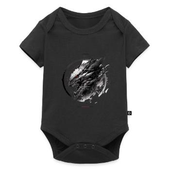 Mecha Animal Tiger Wolf Fox Dino Bear Cyborg - Baby Premium short-sleeve bodysuit - black - Front