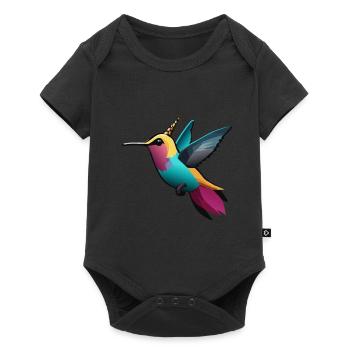 Colibri licorne - Body à manches courtes Premium Bébé - noir - Devant