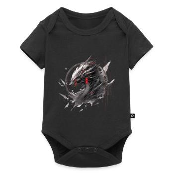 Mecha Animal : tigre, loup, renard, dinosaure, - Body à manches courtes Premium Bébé - noir - Devant