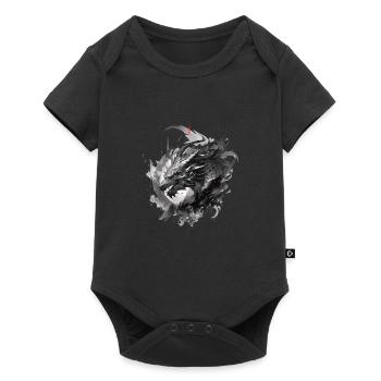 Mecha Tier Tiger Wolf Fuchs Pferd Cyborg - Baby Premium Kurzarmbody - Schwarz - Vorne