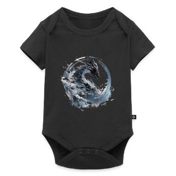 Mecha Animal : tigre, loup, renard, dinosaure, - Body à manches courtes Premium Bébé - noir - Devant