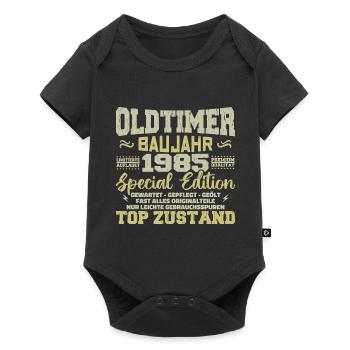 Vintage 1985 Born Retro Birthday Vintage - Baby Premium short-sleeve bodysuit - black - Front