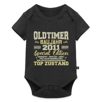 Vintage 2011 Born Retro Birthday Vintage - Baby Premium short-sleeve bodysuit - black - Front