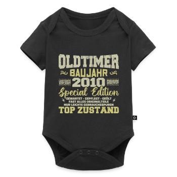 Vintage 2010 Born Retro Birthday Vintage - Baby Premium short-sleeve bodysuit - black - Front