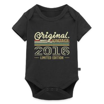 2016 Retro Birthday 2016 Original 2016 Vintage - Baby Premium short-sleeve bodysuit - black - Front