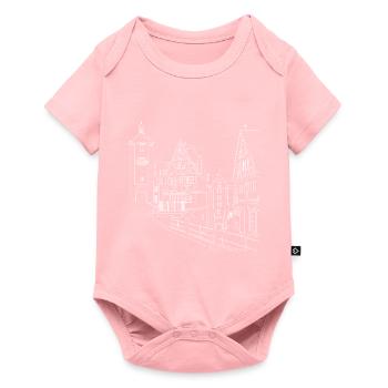 Motif Plönlein | Rothenburg ob der Tauber - Baby Premium short-sleeve bodysuit - rose - Front