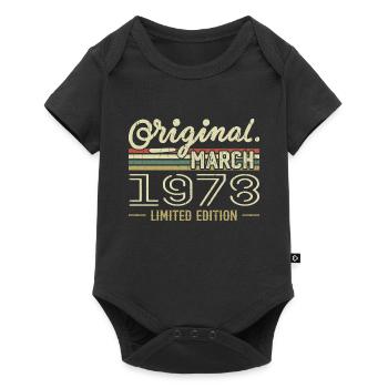 Born in March 1978 Birthday Gift March 1978 - Baby Premium short-sleeve bodysuit - black - Front