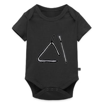 Triangle Musical Instrument - Baby Premium short-sleeve bodysuit - black - Front