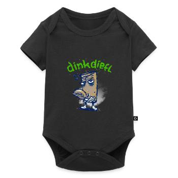 Dinkdiefl - Baby Premium Kurzarmbody - Schwarz - Vorne
